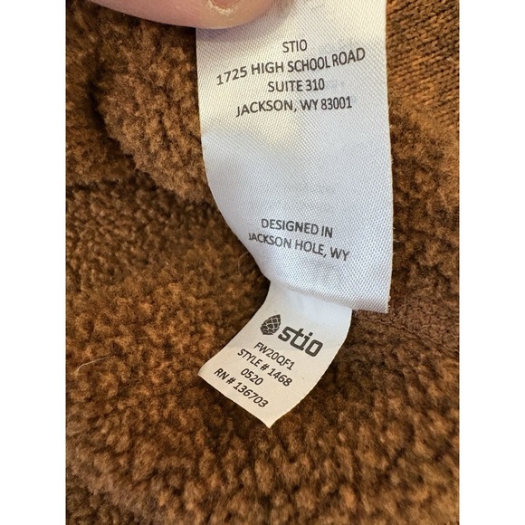 Stio Women's XL Sweetwater 1/2 Zip Fleece Pullover Burnt Orange Outerwear - Picture 7 of 8